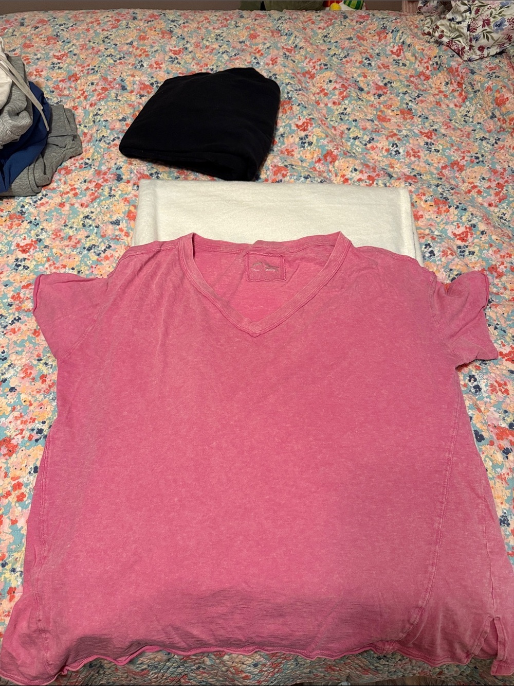 Women’s Pink V-Neck Tee (boyfriend tee)